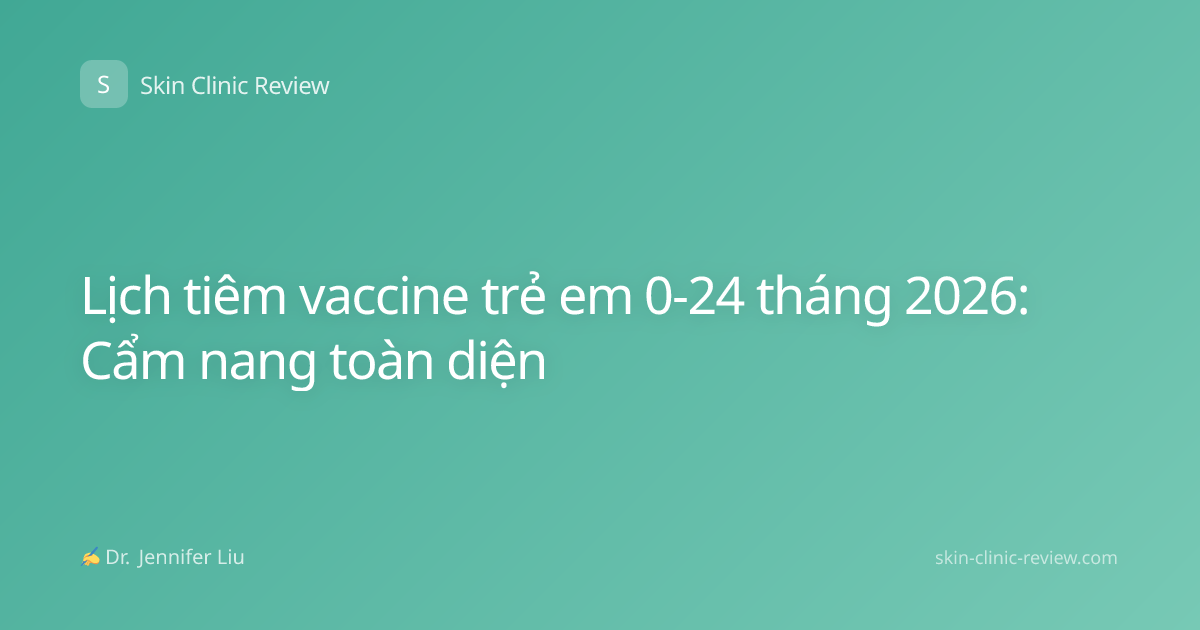 Lịch tiêm vaccine trẻ em 0-24 tháng 2026: Cẩm nang toàn diện