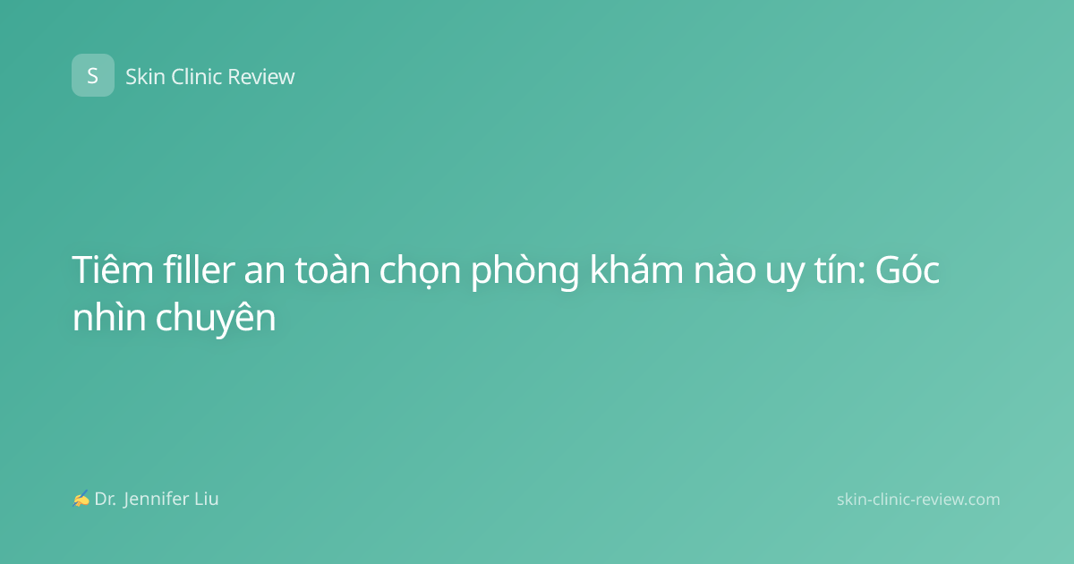 Tiêm filler an toàn chọn phòng khám nào uy tín: Góc nhìn chuyên
